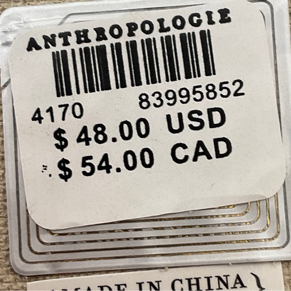 NWT Anthropologie Crystal Crescent Earrings White /SRP$48 - Picture 4 of 4